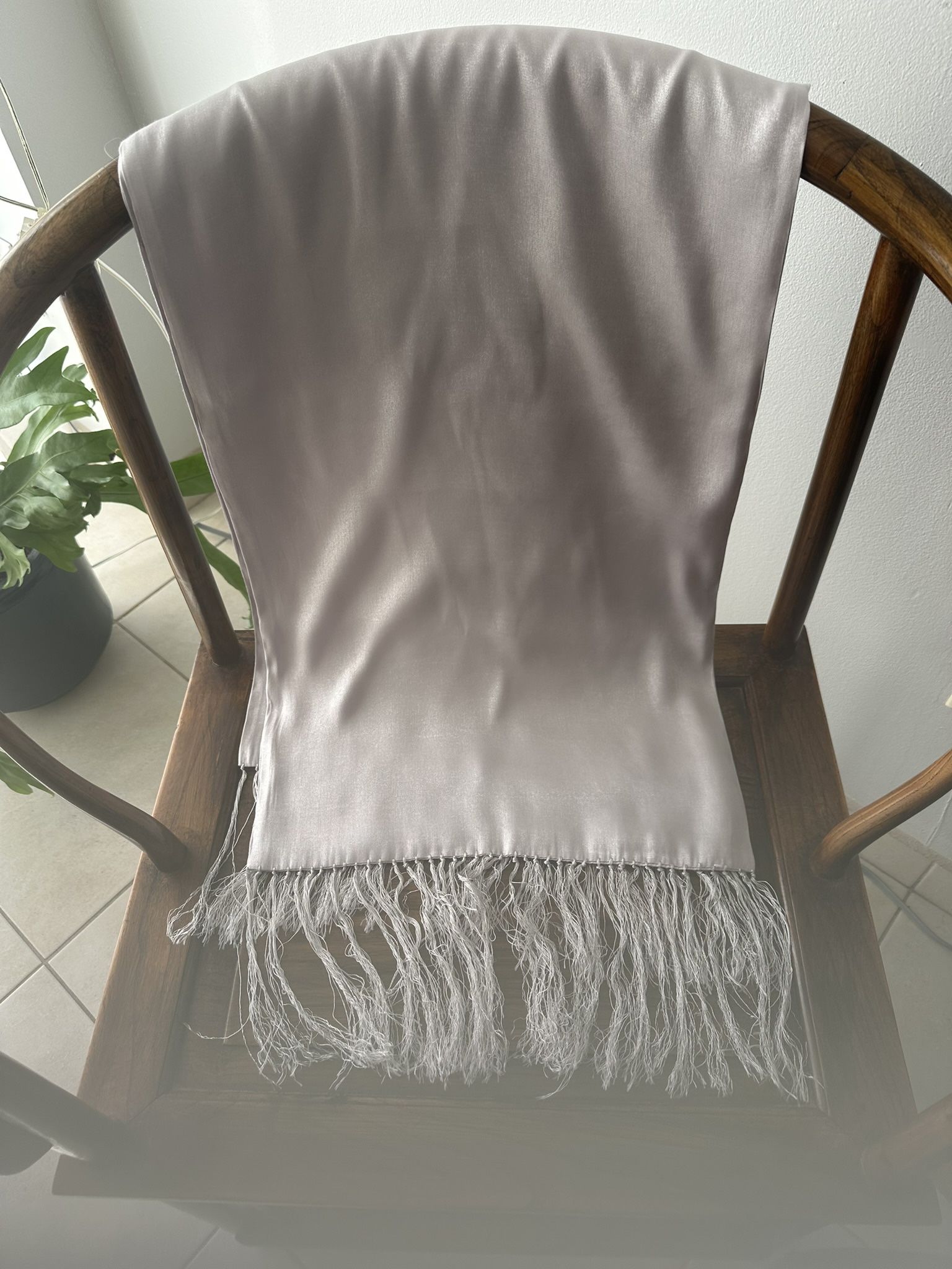 Silk Scarf/Shawl with Fringes