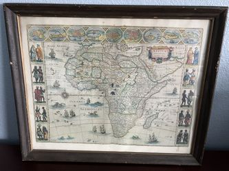 Framed Map Of Africa