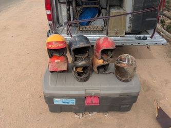 Vintage Motorcycle Helmets 
