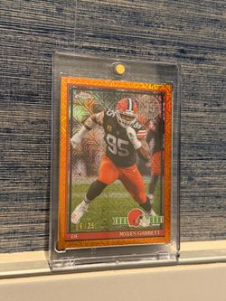 Topps Chrome 2026 Myles Garrett Orange Refractor #/25
