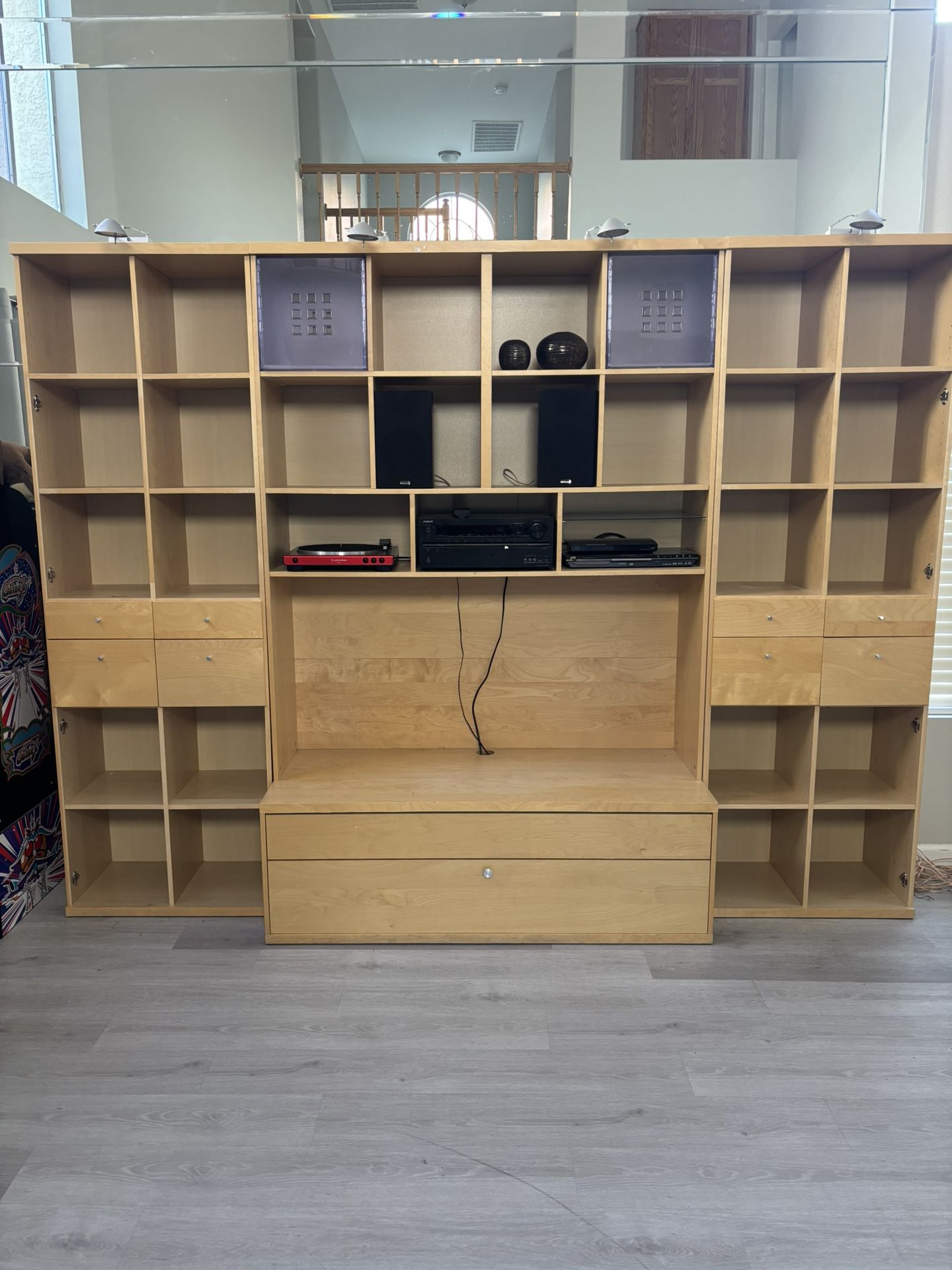 Large Entertainment Center / Shelving Center