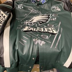 The Eagles Genuine, Authentic Leather Vintage Jacket 