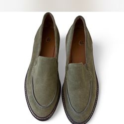 Caslon Olive Green Suede Loafers