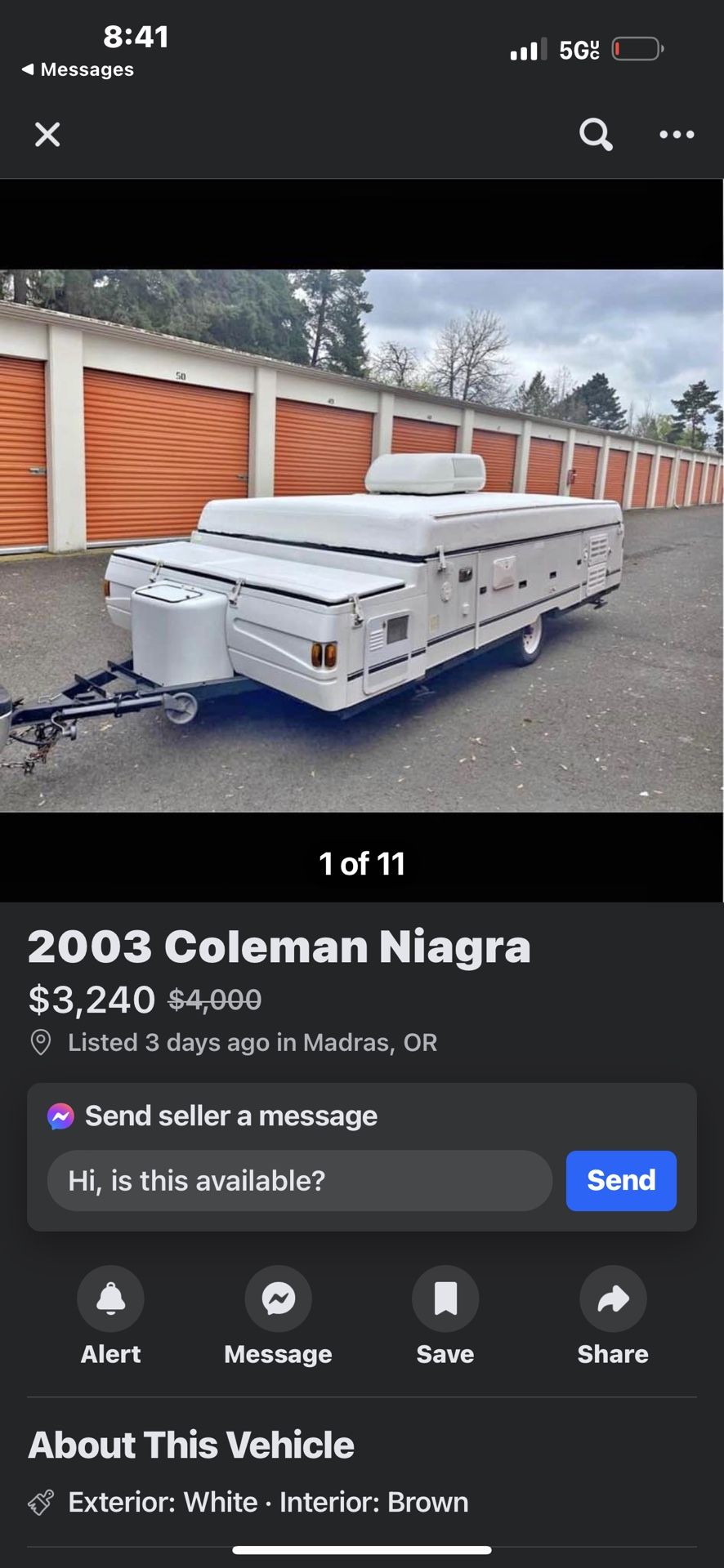 Tent Trailer Scam