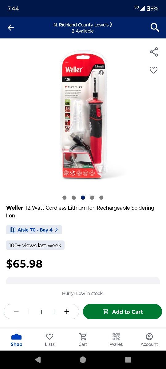 Rechargeable Soldering Iron