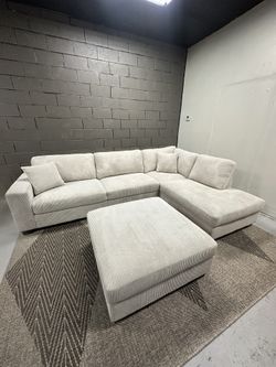 NEW Thomasville Corduroy Sectional 