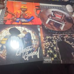 3 Full Vinyl Album's 2- Rod Wave 1- Da BABY And Turntable Felt 