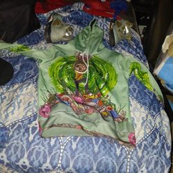 Rick And Marty Sweater With The Jordan 5z Green(9)