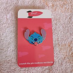 Disney Stitch Trading Pin Emoji Yuck Tongue