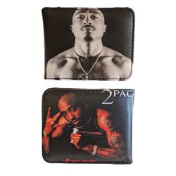 Hip Hop Men Wallet Bifold Selena Quintenilla Tupac 2Pac Shakur