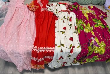 Lot of 4 Handmade Women’s Floral Dresses – Plus Size
