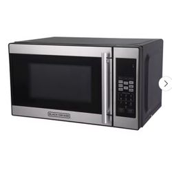 BLACK+DECKER 0.7 cu ft 700W Microwave Oven Black EM720CPN-P: Countertop, Small Dorm Microwave, Child Lock, 8 Programs