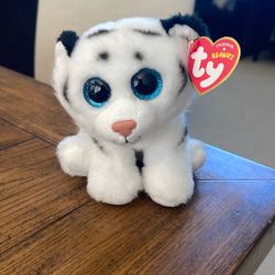 ty Beanie Baby - TUNDRA the White Tiger (6 Inch) Plush Stuffed Animal Toy MWMTs