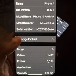 iPhone 15 Pro Max 256 Gb Unlocked 