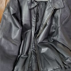 2 Large Leather Coats