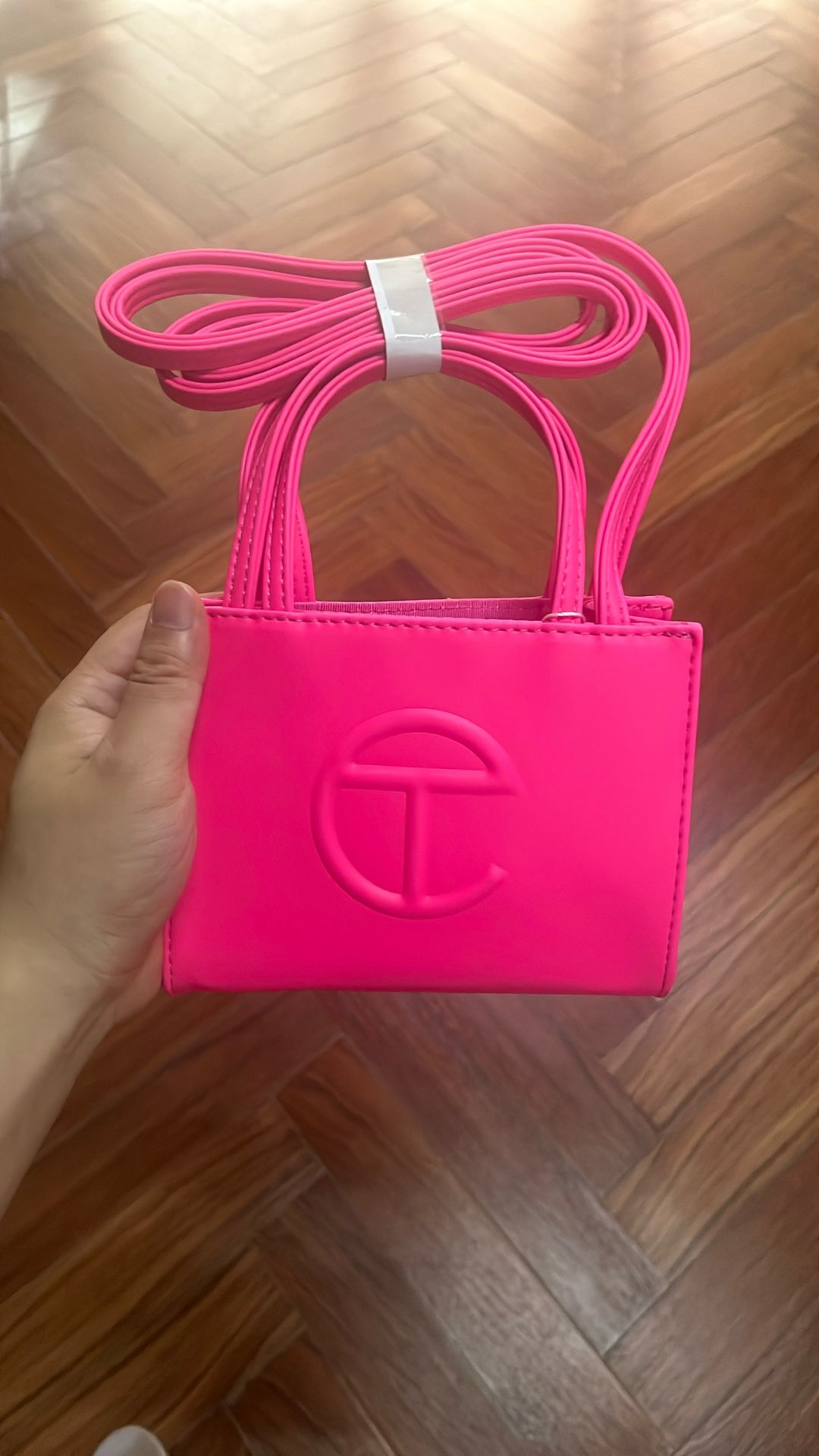 Small Pink Tear Tote Bag Brand New