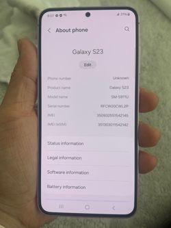 Samsung Galaxy S23 128Gb Purple (T-Mobile) READ DESCRIPTION