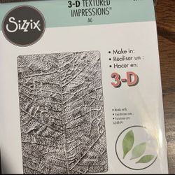Sizzix 664488 Leaf Veins 3-D Textured Embossing Folder