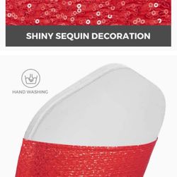 Red Sequin Event Decor