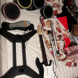 Xbox One Rock Band instrments