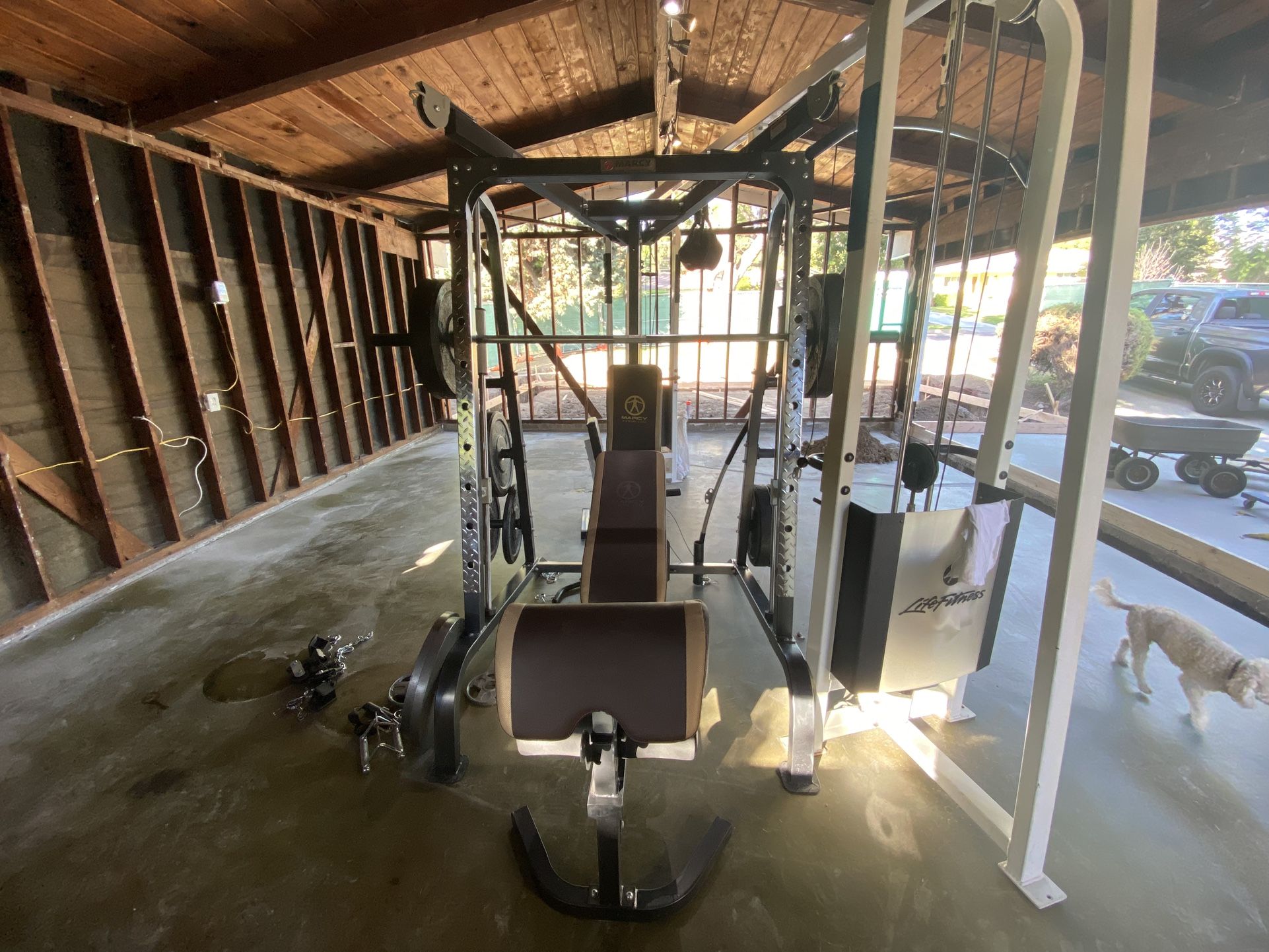 Marcy Full Gym Setup W/ Over 300 Lbs Of Rubber Weights