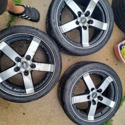 18'rims and tires AsA made in Korea 