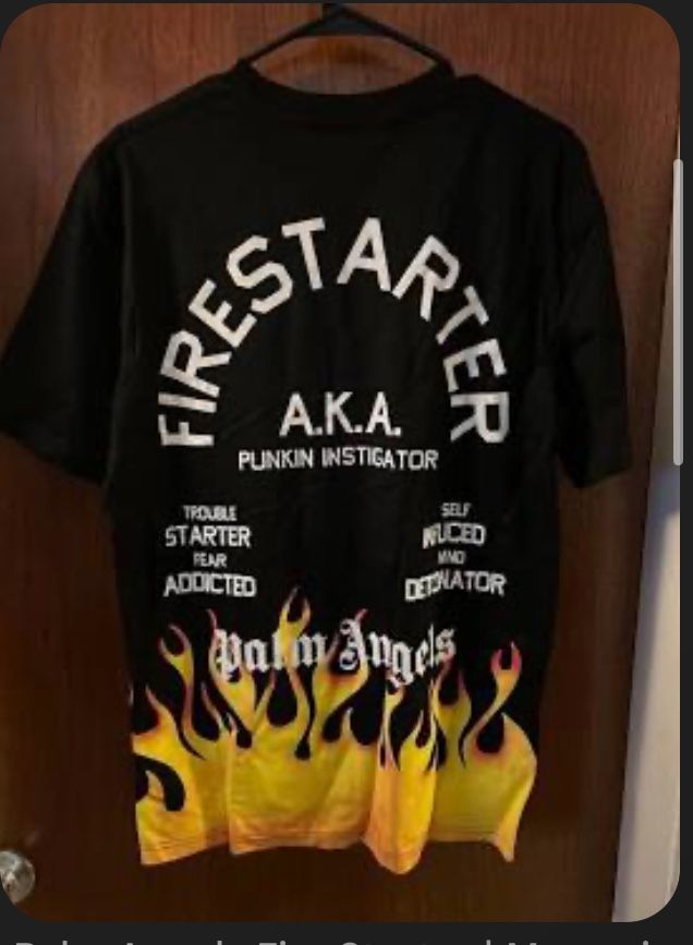 palm angels fire starter T shirt