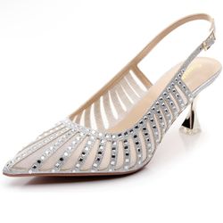 Zapatillas De Mujer Talla 9.5 Tacones Muy Cómodos