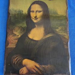 Mona Lisa, on wood laquered FREE SHIPPING by Leonardo da Vinci