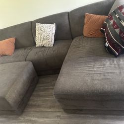 Grey L Couch