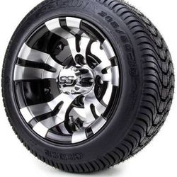 Custom Golf Cart Rims and Tires - Multiple sizes tire and rim
