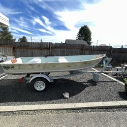 Aluminum Fishing Boat 12’ Game Fisher With Accessories 