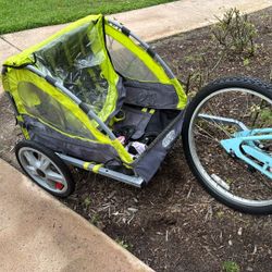 Bike With Kid Attachment 