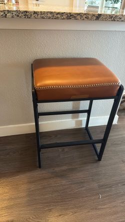 Cognac Brown Barstools