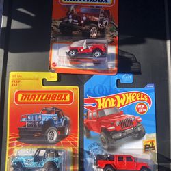 Hotwheels Matchbox Jeep Collection