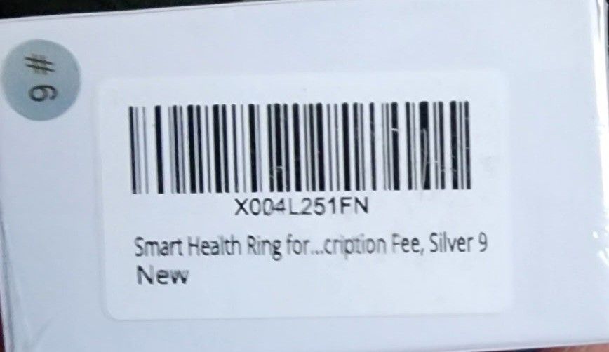 Smart Health Ring, Size sliver #9