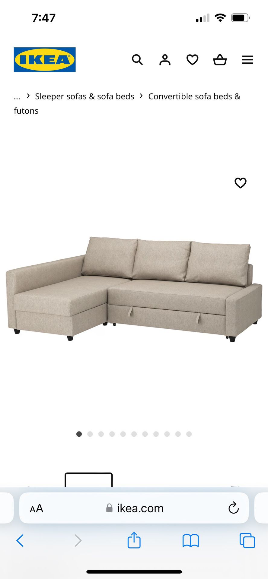 Like new - IKEA sectional (originally $999)