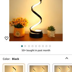 LED Table Lamp Black, Dimmable Metallic Bedside Lamp with Touch Controller, 3 Colour Temperature, 15.8 Inch Height, Contemporary, Decorative Lamp for