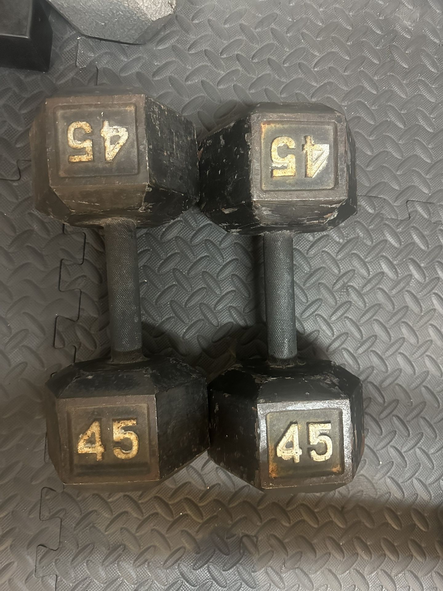 Pair of 45lbs Dumbbells