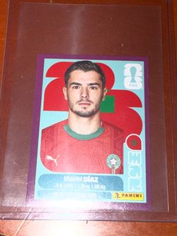 Panini FIFA World Cup 2026 Brahim Díaz MAR 19 Purple Parallel Sticker