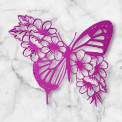 Floral Butterfly Wall Decor
