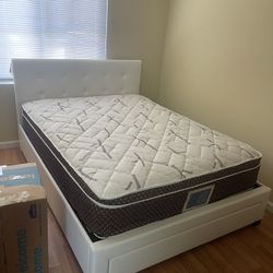 Queen Bed With Pillowtop Bamboo Mattress Only $390 Full Size $380