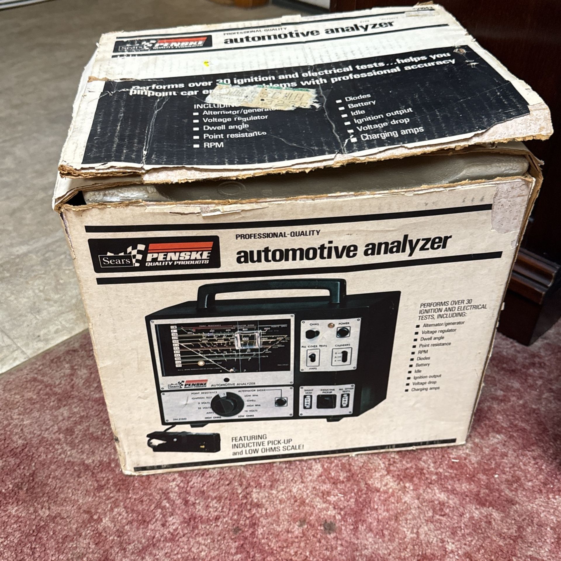 Vintage Sears Penkse Automotive Analyzer