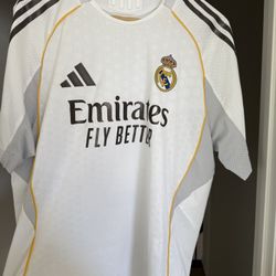 Real Madrid Authentic Mbappe 25/26 Home Jersey