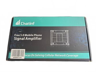Chatinf Free 5.0 Pro Cell Phone Signal Booster 2G 3G 4G Home Kit Open Box