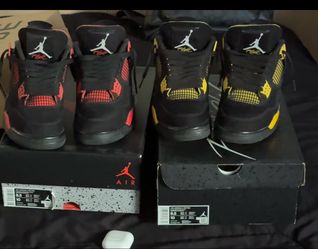 Red thunder Jordan 4 / yellow thunder Jordan 4