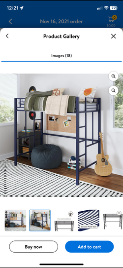 Blue Loft Bed
