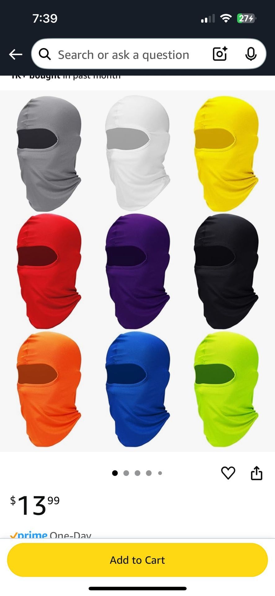 New 9 Pack Neck Gaiter Full Face Mask