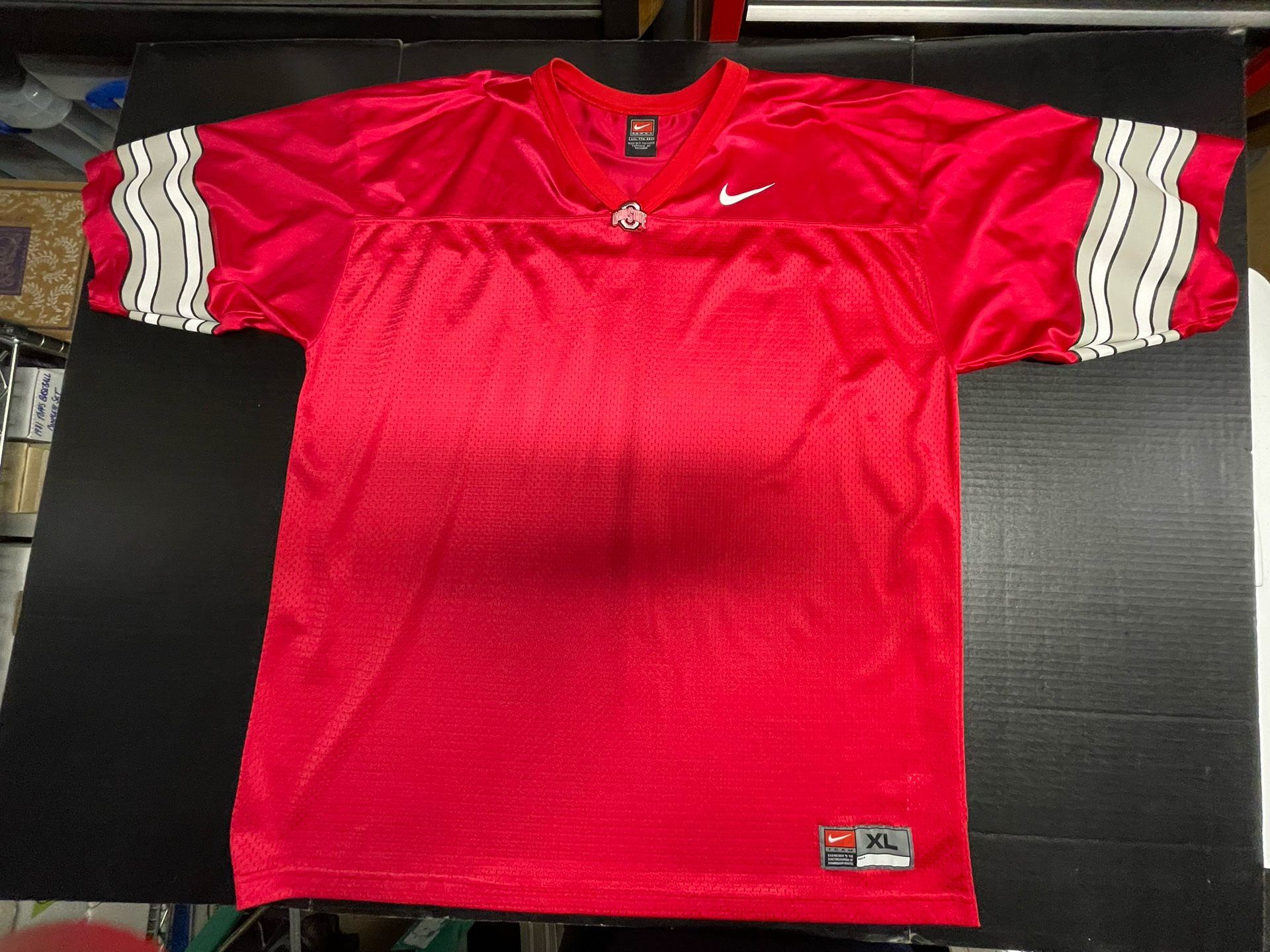 Nike Ohio State Mens Football Jersey Logo Buckeyes OSU NCAA College Size XXL