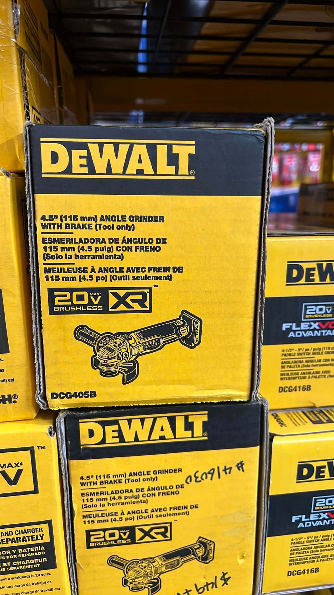 Dewalt 20v. Xr 4.5 Angle Grinder With Brake